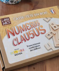 Numerus Clausus – Casse-tête en bois - sauras tu placer tous les chiffres dans le cadre ? jeu fabriqué en France