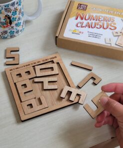 Numerus Clausus – Casse-tête en bois - sauras tu placer tous les chiffres dans le cadre ? jeu fabriqué en France