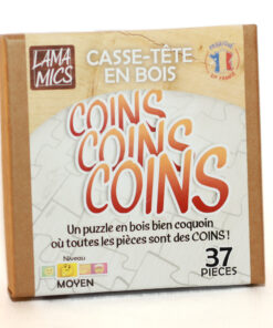 Puzzle en bois - Coins Coins Coins - taille M - le puzzle où toutes les pièces sont des coins !
