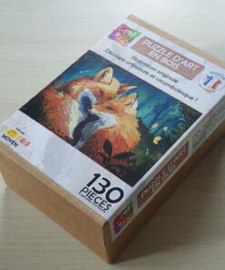 Puzzle 2 renards – 130 pièces – en bois