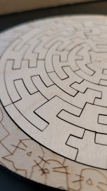 Ronds-ronds - Le grand cercle des chats - puzzle en bois imaginé et fabriqué en France, puzzle concentrique, puzzle en bois