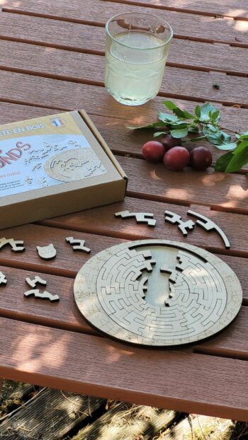 Ronds-ronds - Le grand cercle des chats - puzzle en bois imaginé et fabriqué en France, puzzle concentrique, puzzle en bois Lamamics